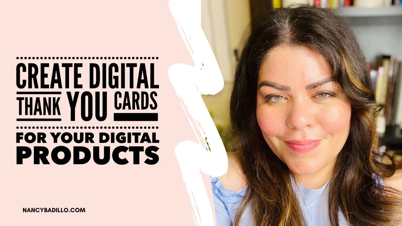 How To Make Thank You Cards For Your Your Digital Products | Canva ...