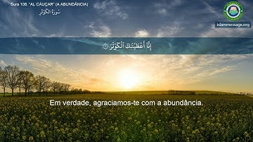سورة 108. الكوثر (ترجمة باللغة البرتغالية) | مشاري بن راشد العفاسي
