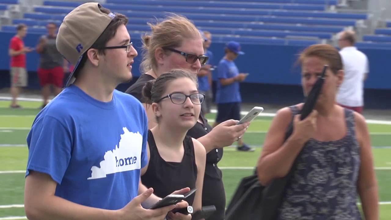 Pokemon Go Players at Commonwealth Stadium