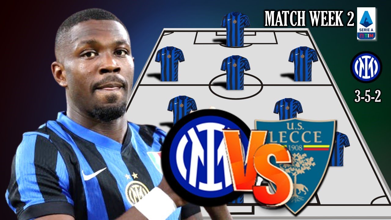 INTER MILAN VS LECCE | INTER MILAN POTENTIAL STARTING LINEUP SERIE A 2024 MATCH WEEK 2