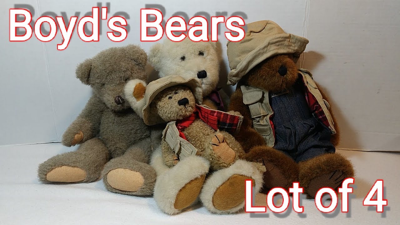Boyd's Bears Lot of 4 Investment Collectibles YouTube