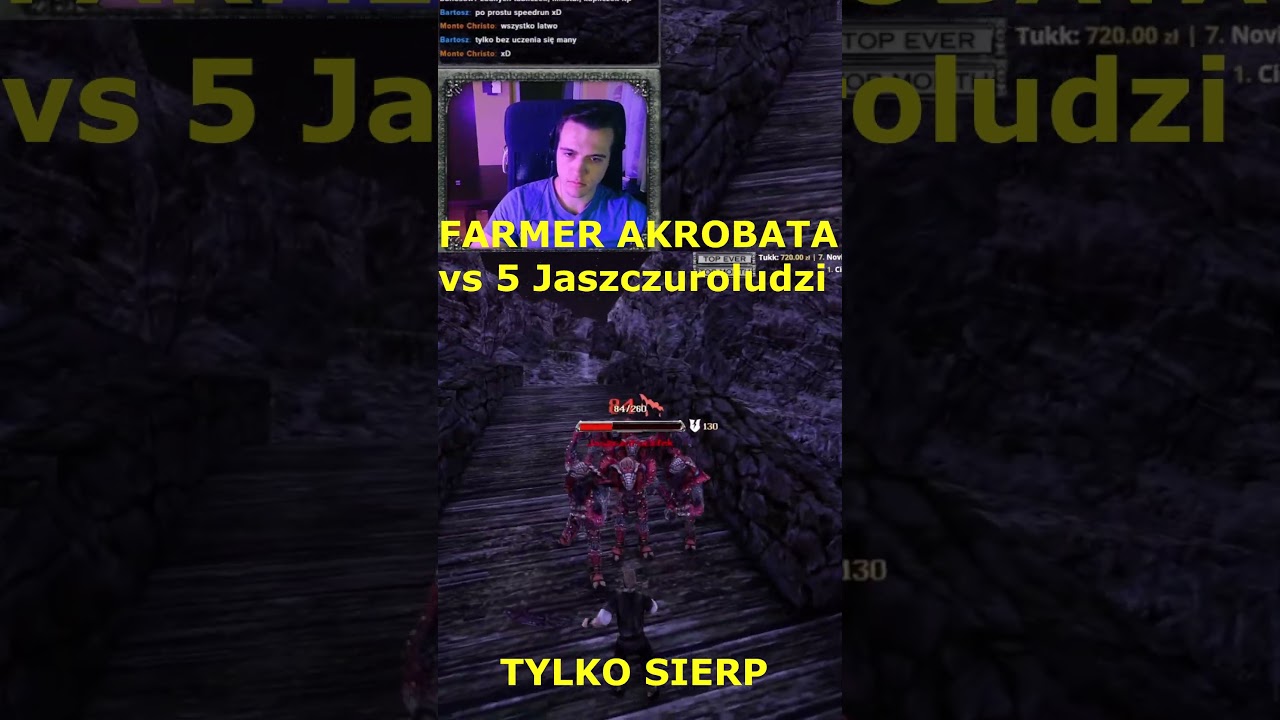 Farmer Akrobata vs 5 Jaszczurek | Gothic 2 NK TYLKO SIERP CHALLENGE