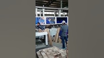 double station double sides working of horizontal photovaltaic wood pallet nailing machine