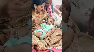 Baby Shivansh 👶 Annaprashan Ceremony ❤️🍚 | Bua ke haathon pehli feed 😍#cute #trending #baby #funny