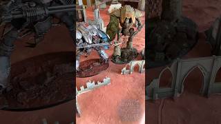 Kitbash and conversion face off! Imperial knight lancer vs daemonic death guard Nurgle