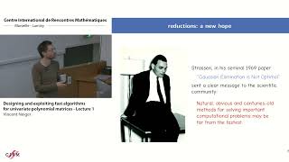 Vincent Neiger : Designing and exploiting fast algorithms for polynomial matrices - lecture 1