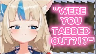 Saba goes "Mad Girlfirend Mode" After Chat didnt See her Play 【SAMEKO SABA CLIPS】