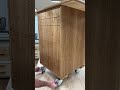 Fumed eucalyptus veneer ➝ drawer face perfection 🌿✨ #Woodworking #TodaysCraftsmen