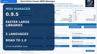 MIDI Manager 0.9.5 – Faster Libraries, 5 Languages & Road to 1.0