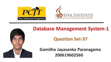 Data Base Task 37 | Change a Previously Created SQL View | 1st Year | Java Institute | Gamitha