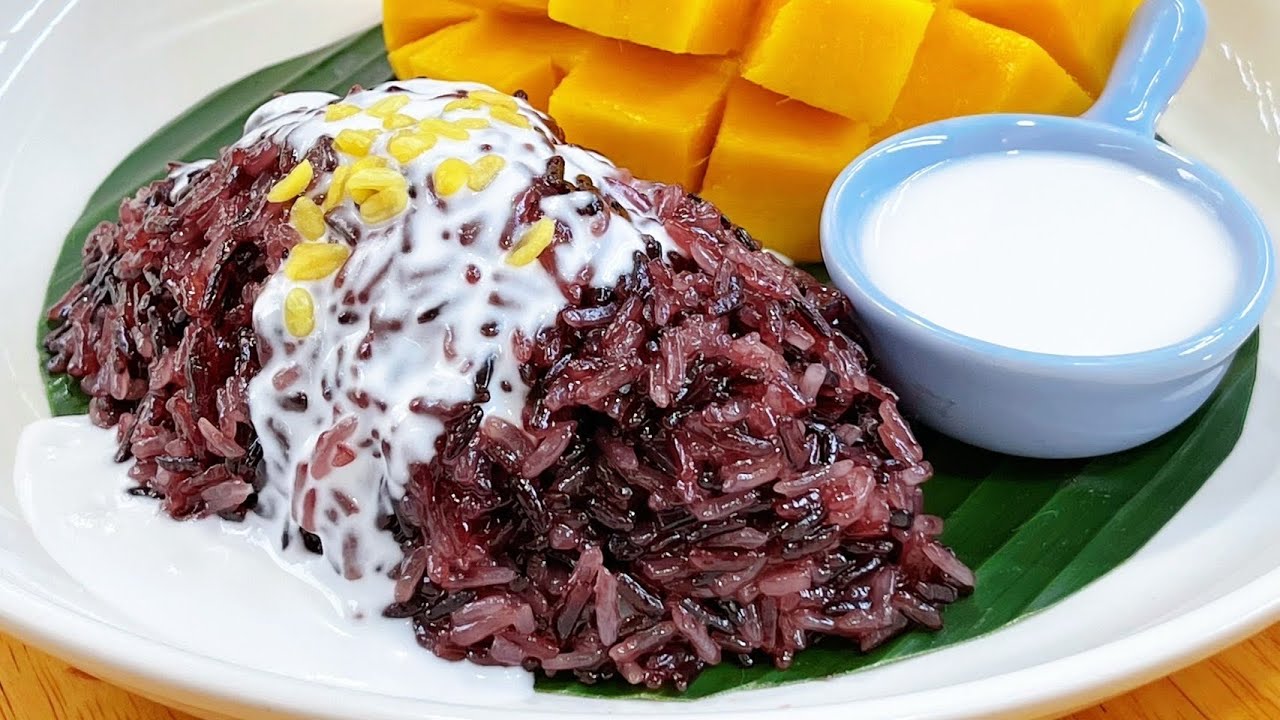 ข้าวเหนียวมูน ข้าวเหนียวดำ สูตรข้าวเหนียวนุ่ม หวานหอมมัน อร่อย ขนมไทยทำง่ายๆ