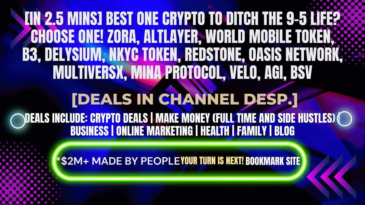 [In 2.5 mins] Zora, AltLayer, World Mobile Token, B3, Delysium, & Others [Deals In Desp.]