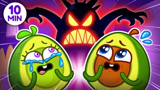 😱 Monsters in the Dark 👻 Don’t Be Scared, Baby || + More Kids Songs and Nursery Rhymes by VocaVoca🥑