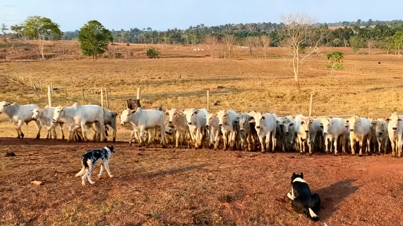 IMPRESSIONANTE! 😱 CANIL CÃO DE BOI BUSCA 80 BEZERROS COM APENAS UM COMANDO!