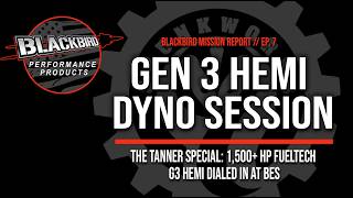 Blackbird Performance Gen 3 Hemi Dyno Session Ep 7: 1,500+ HP FuelTech G3 Hemi Dialed In at BES
