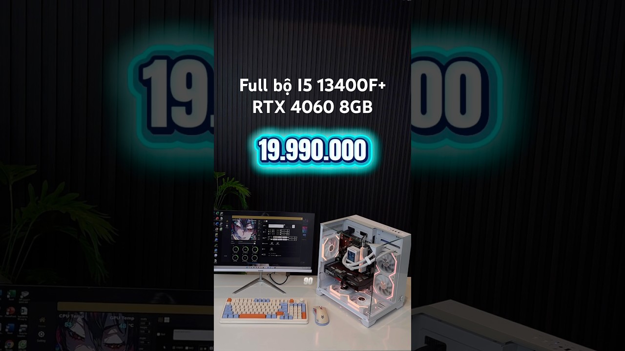 Build pc quốc dân 2025 với mẫu cấu hình I5 13400F+ RTX 4060 8GB