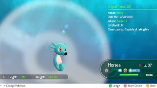 116 Horsea Shiny Pokemon Let's Go Route 12.