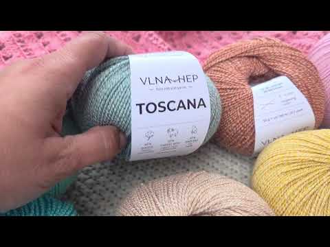 Video: Příze Toscana, 143000, White Sand