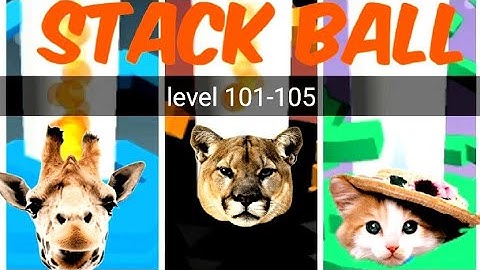 Stack Ball 3d Game | Gameplay Level 101 - 105 | Relaxing On The Game