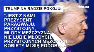O filmie żony i graniu w bilard na głowach. Najdziwniejsze momenty Trumpa z Rady Pokoju