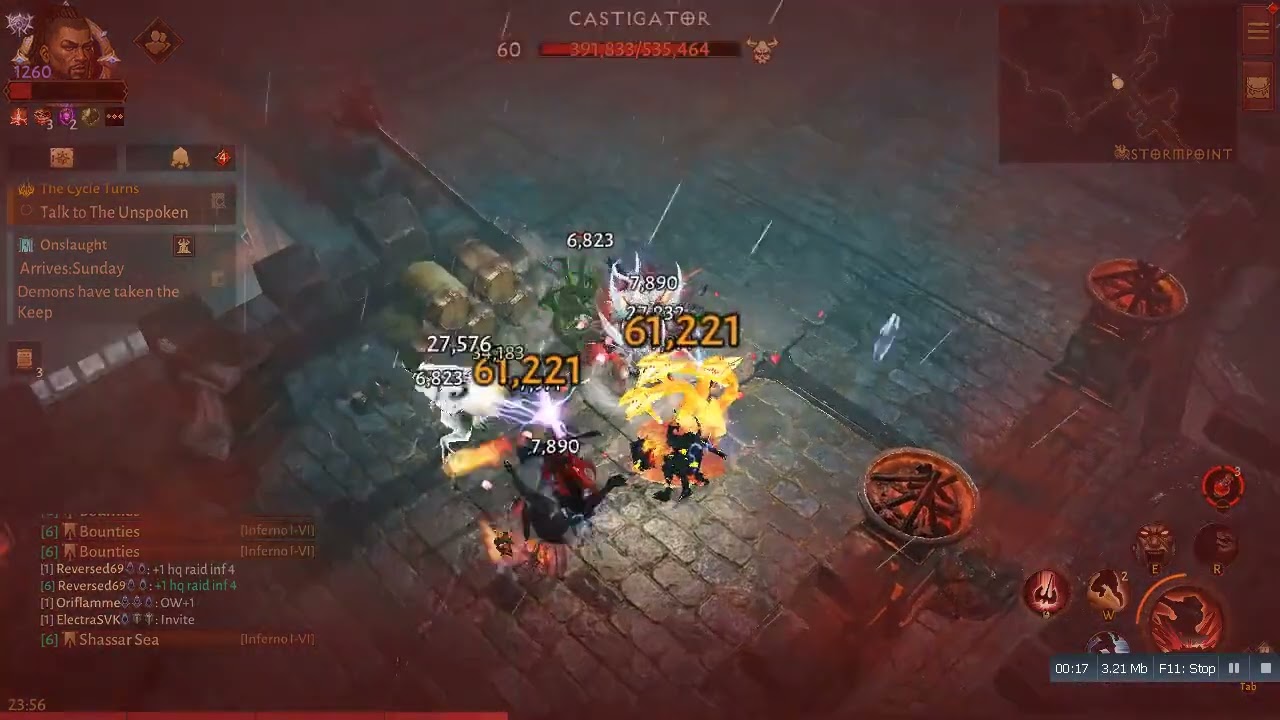 Diablo Immortal terror rifts update bug barbarian fallow field bug , blizard pls fix.