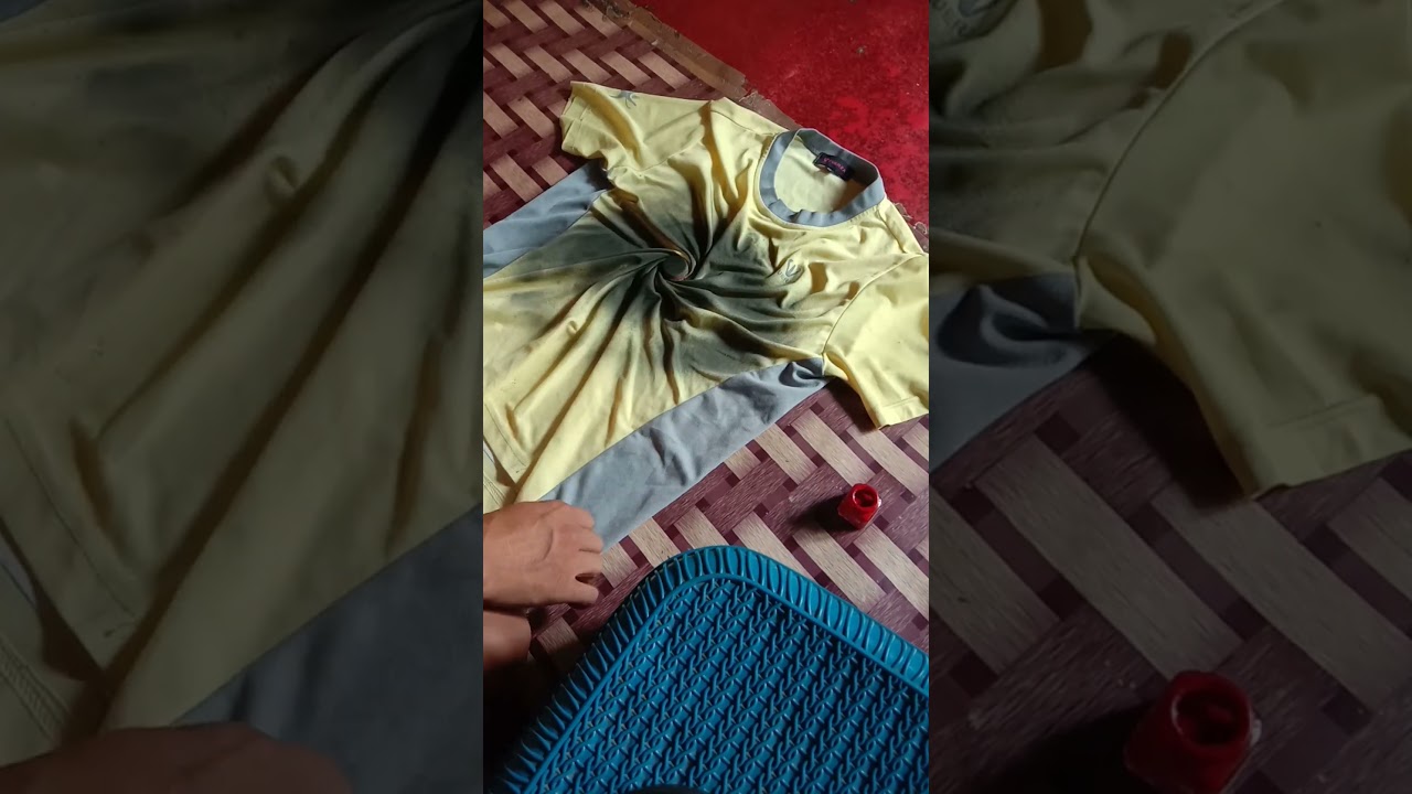 Spray Painting on T-Shirt