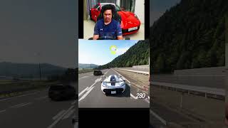 GamerFleet Koenigsegg ALL Gear Speed Test 😱🔥 | Forza Horizon 6 Top Speed Run #gamerfleet #shorts