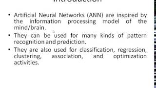 Module_4 -Artificial Neural Networks