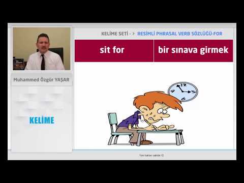RESİMLİ PHRASAL VERB SÖZLÜĞÜ - FOR