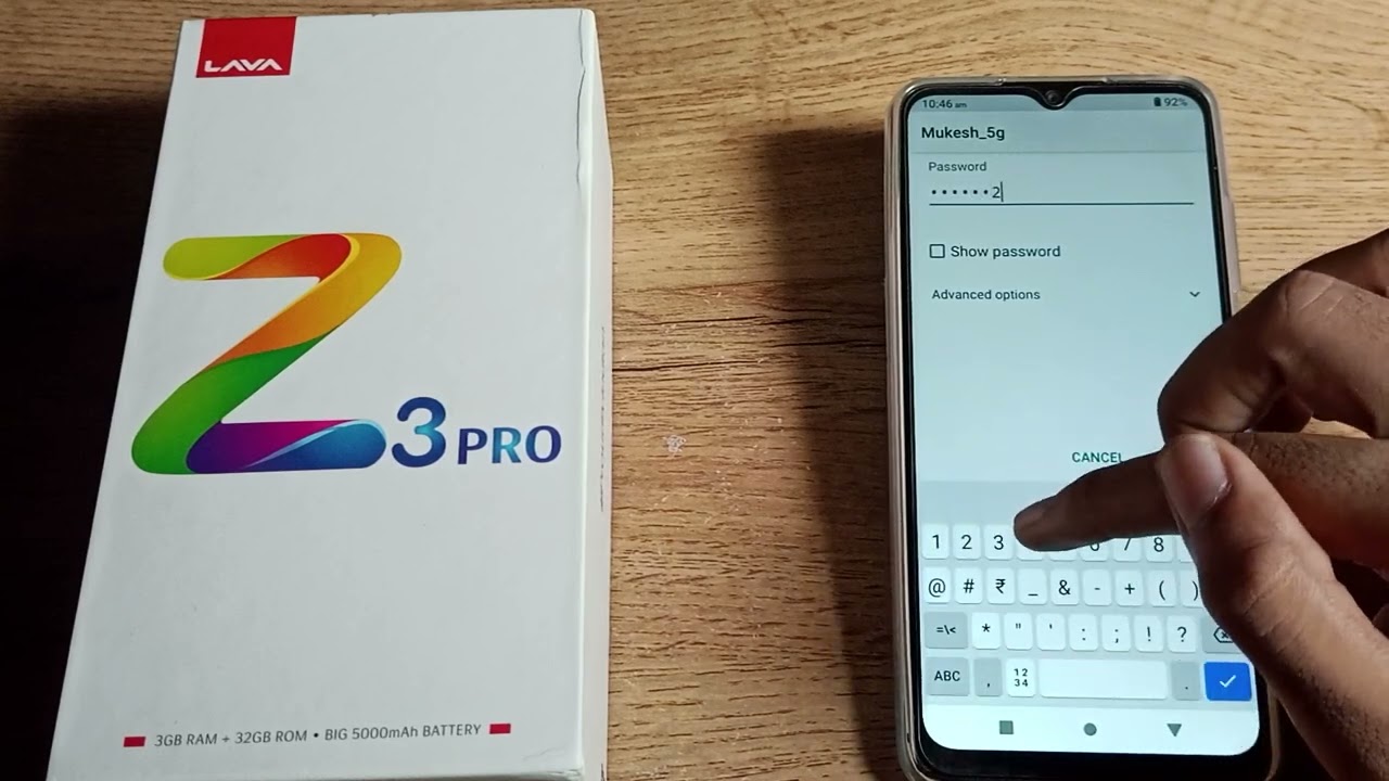 WiFi setting Lava Z3 Pro phone, how to pair WiFi Network
