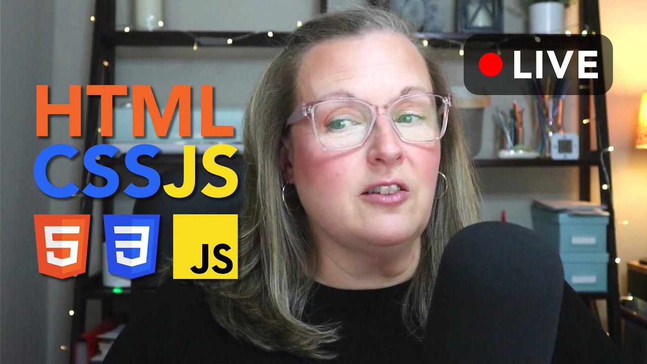 LIVE 🟢  HTML, CSS + JS One Page Website Project | Part 10