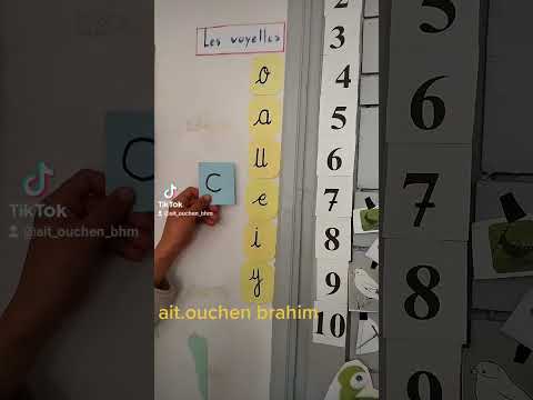 طريقة الحرف المتحرك لتعلم قراءة اللغة الفرنسية تعليم تعلم Français France Lecture 