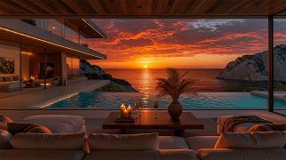 Sunset Jazz At A Seaside Villa - Smooth Bossa Nova Infinity Pool & Tranquil Ocean Views screenshot 1
