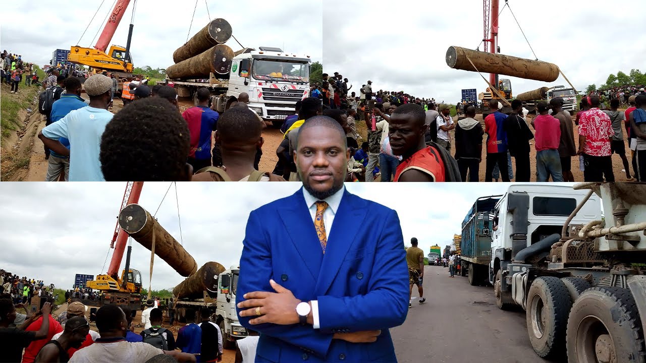 ACCIDENT NA ROUTE NUMERO 1 BA GRIMES EKUEI EBOMI BATU NA EMBOUTEILLAGES