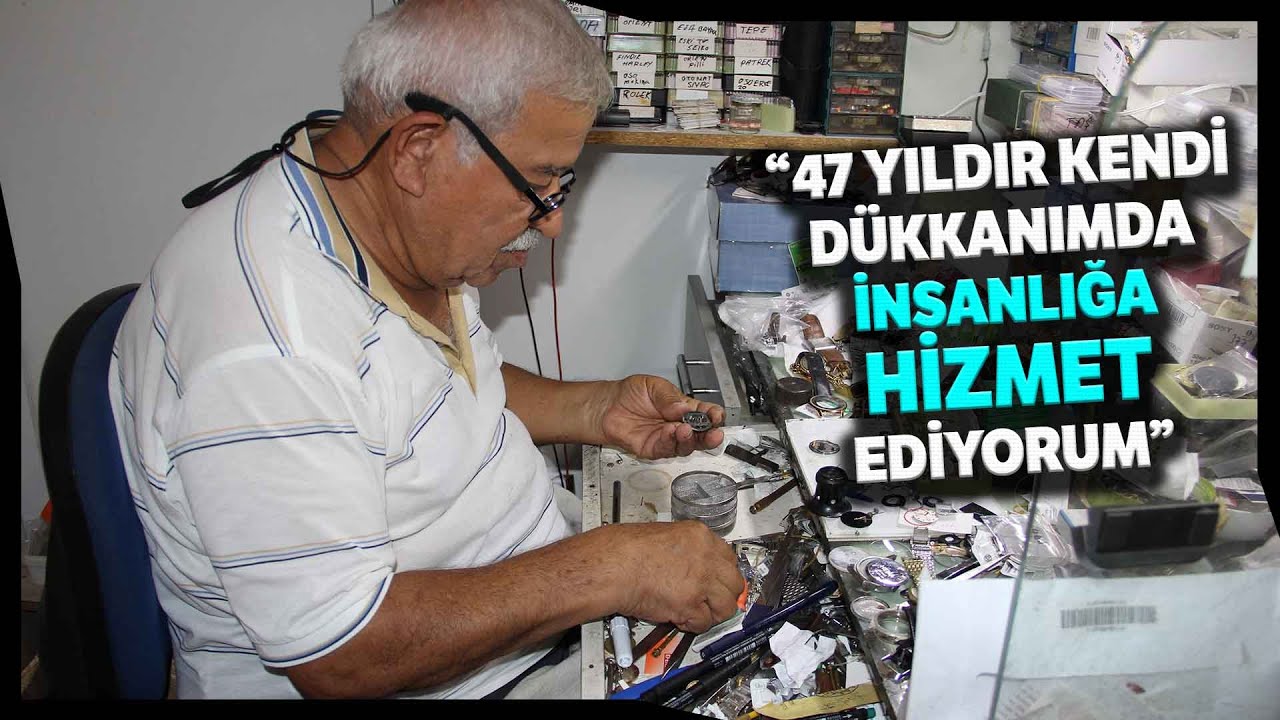 Saat Tamircisi Hikmet Usta 55 Yıldır Zamana Meydan Okuyor