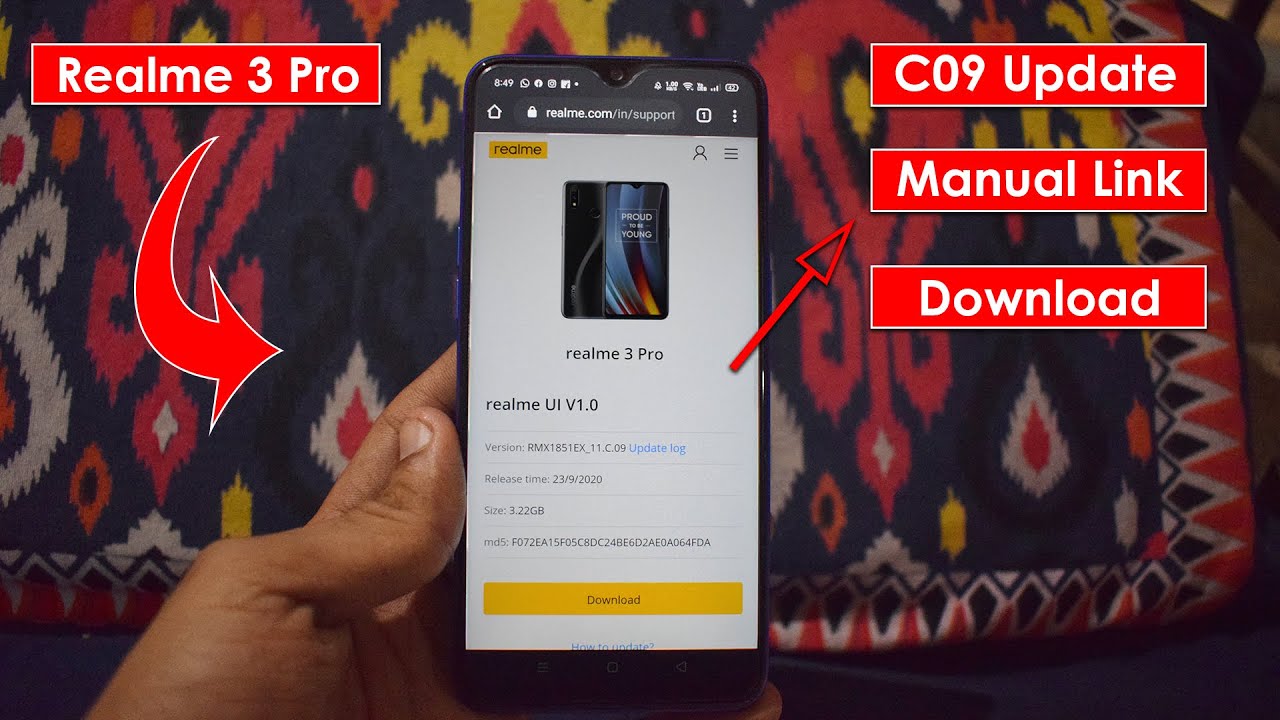 Realme 3 Pro C09 Manual Link Updated How To Download Update Manually | BhushanDroid