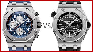 ▶Audemars Piguet Chronograph offshore vs AP Diver Steel COMPARISON