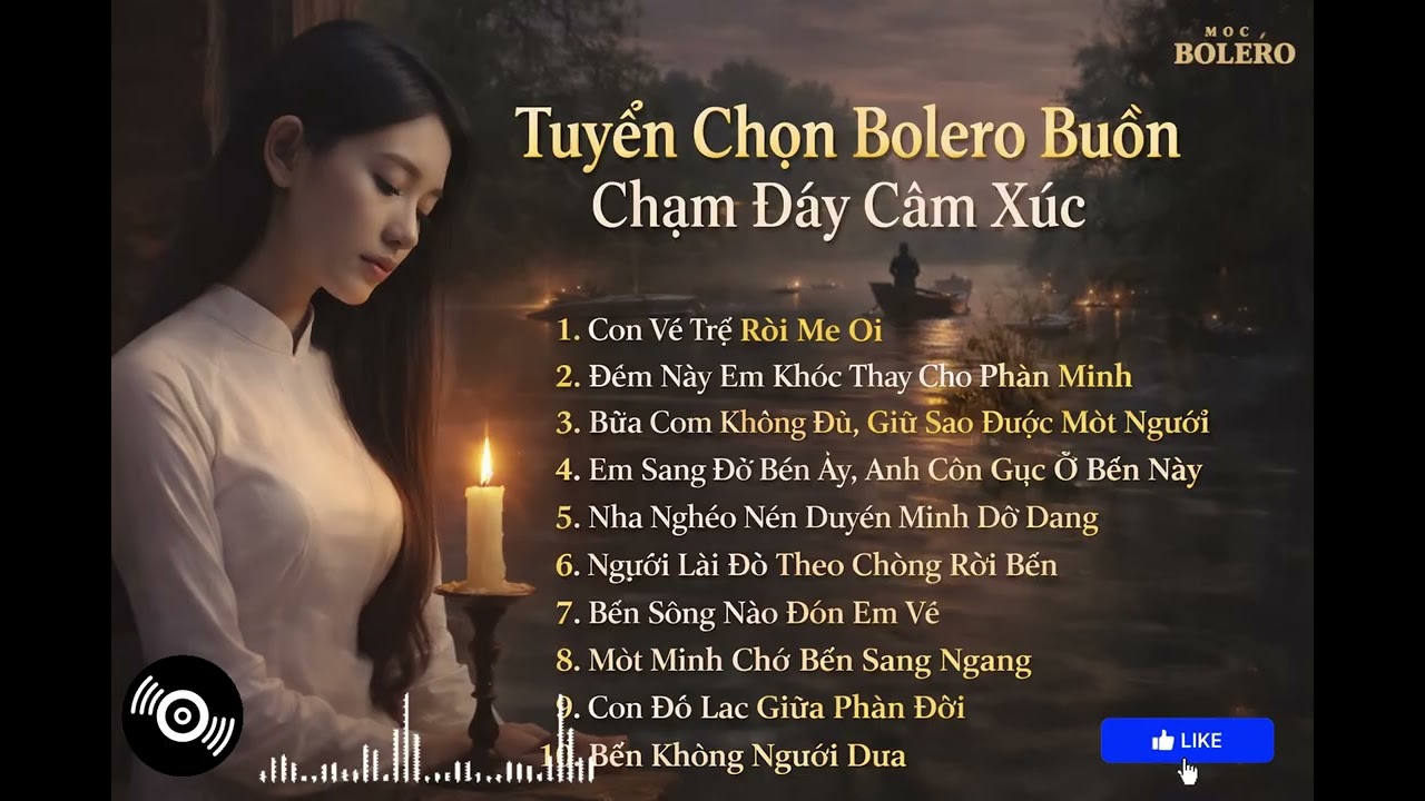 Tuyển Chọn Bolero Buồn Chạm Đáy Cảm Xúc (Official Lyric Video) | Mộc Bolero