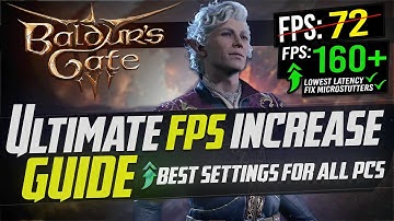 🔧 Baldurs Gate 3: Dramatically increase performance / FPS with any setup! *BEST SETTINGS* 📈✅