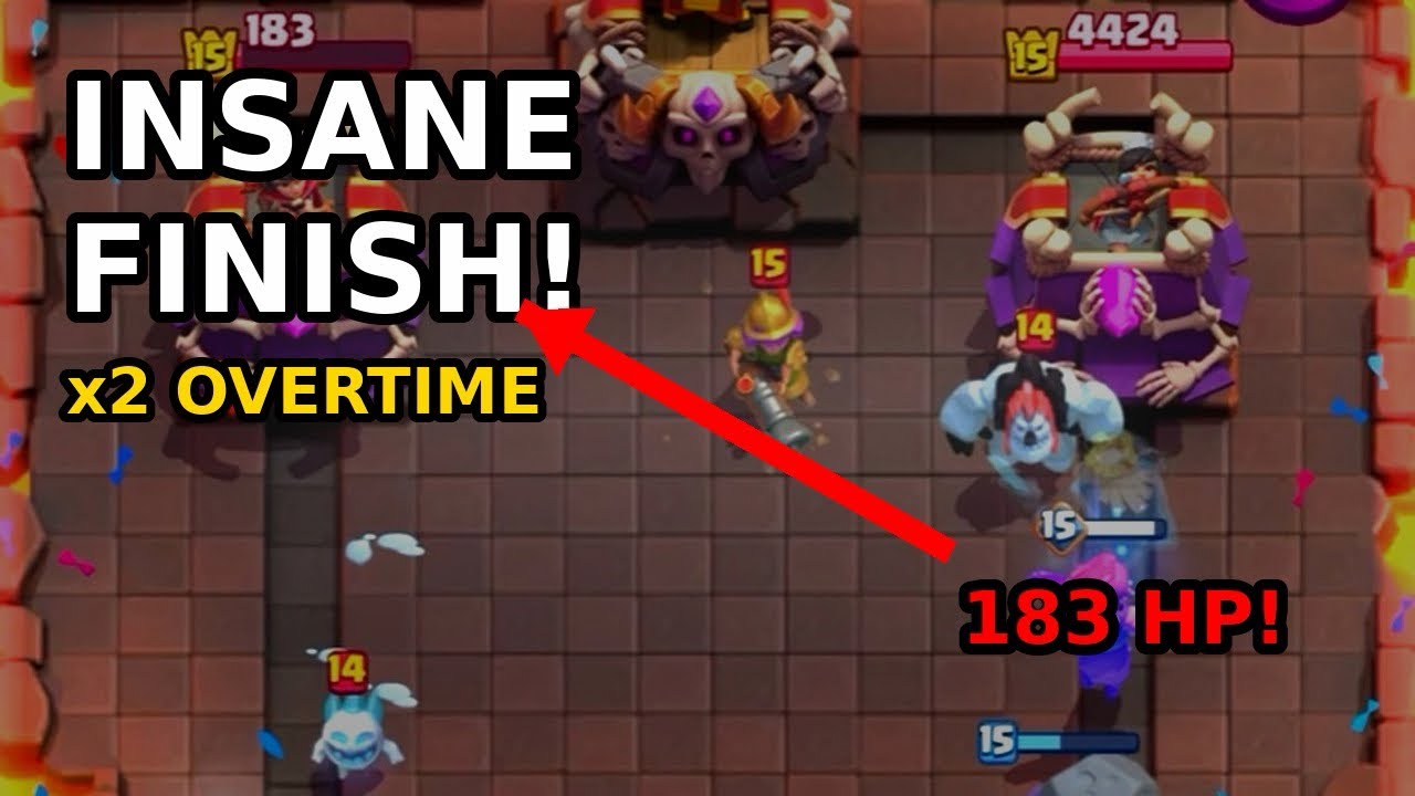 Insane Finish Low HP || Clash Royal ||