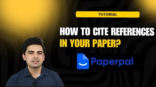 How to cite references in your paper