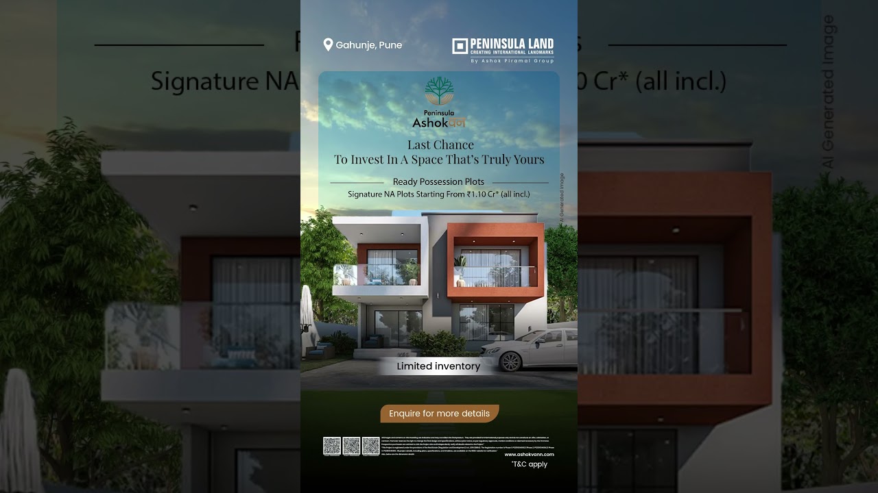 Luxury Garden Living in Pune | AshokVann by Peninsula Land | Limited Plots Available