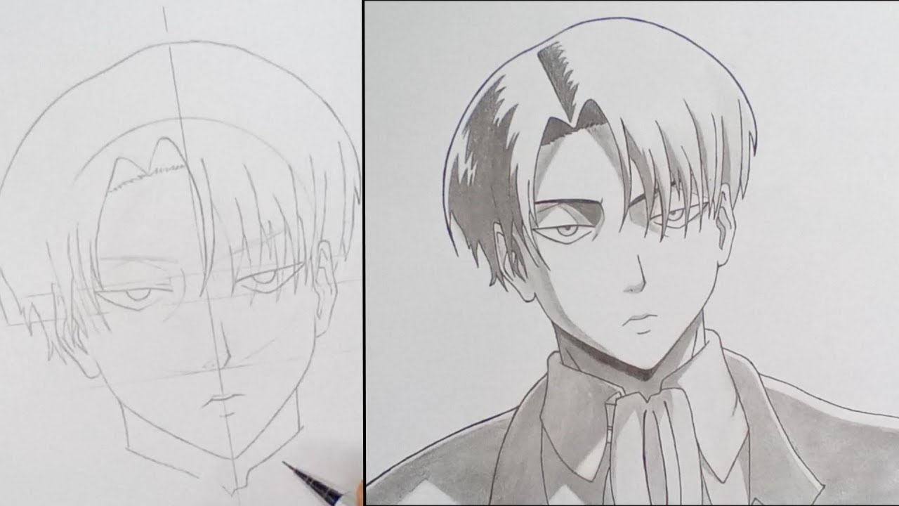How to Draw LEVI ACKERMAN [ Attack on Titan ] - How to Draw Anime