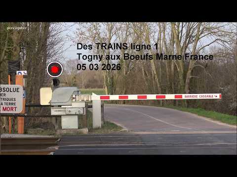 TRAINS DE FRANCE / SUR LA LIGNE 1 / TOGNY AUX BOEUFS /MARNE / FRANCE /