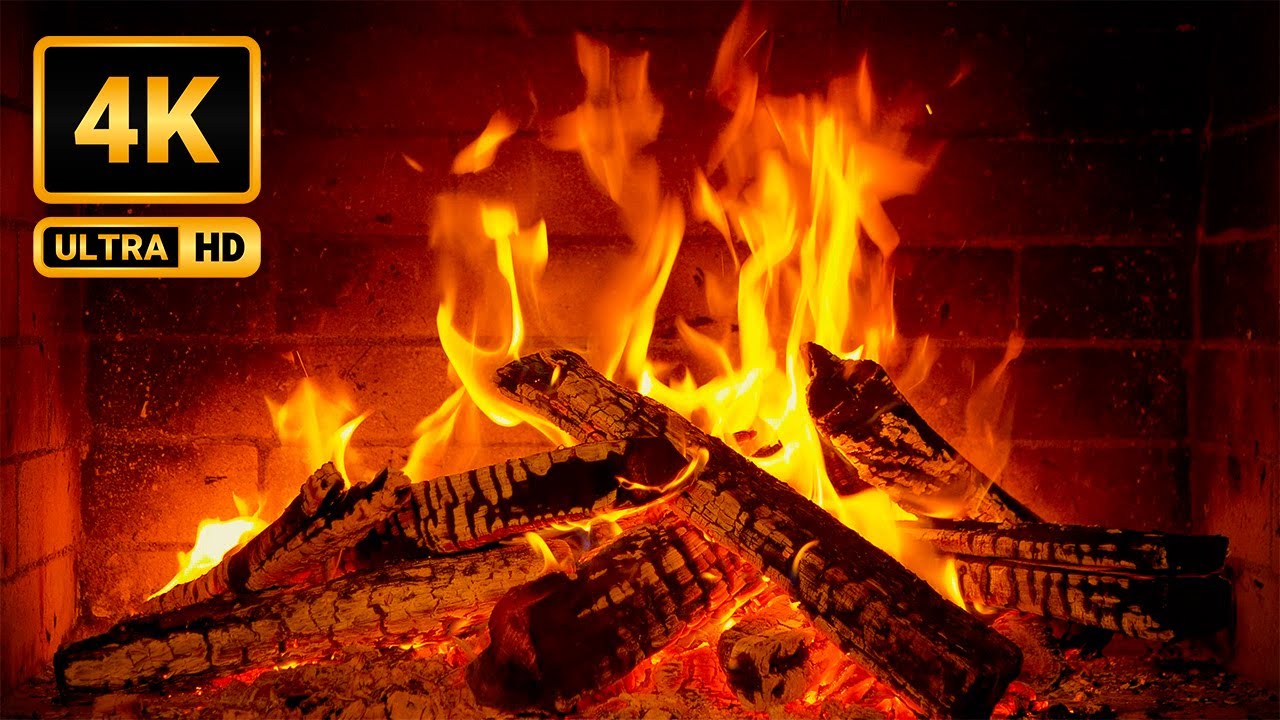 Relaxed Jazz Music Fireplace | Gentle Fire Crackles mixed with Piano for Night Work or Sleep