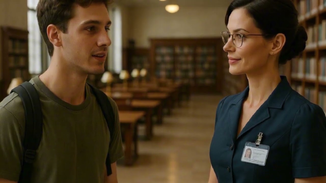 La bibliothécaire a déboutonné son cardigan… et a dit : « Ici, derrière, il fait trop chaud. »