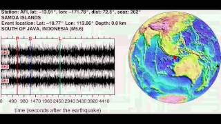 Earthquake in SOUTH OF JAVA, INDONESIA (M5.60): 2012/9/15 16:32:21 GMT