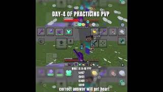DAY-4 OF PRACTICING PVP #minecraft