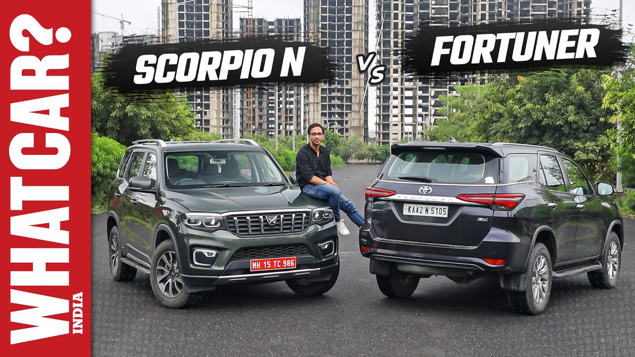 Toyota Fortuner vs Mahindra Scorpio-N: Muqaabla Kadak hai! | Comparison | WhatCar? India