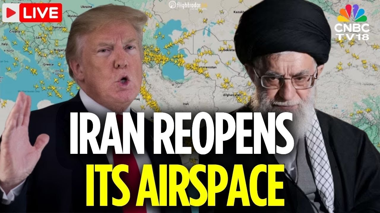 Iran News LIVE: Iran Reopens Its Airspace | Khamenei | Trump | US Vs Iran | Iran Protests | N18G